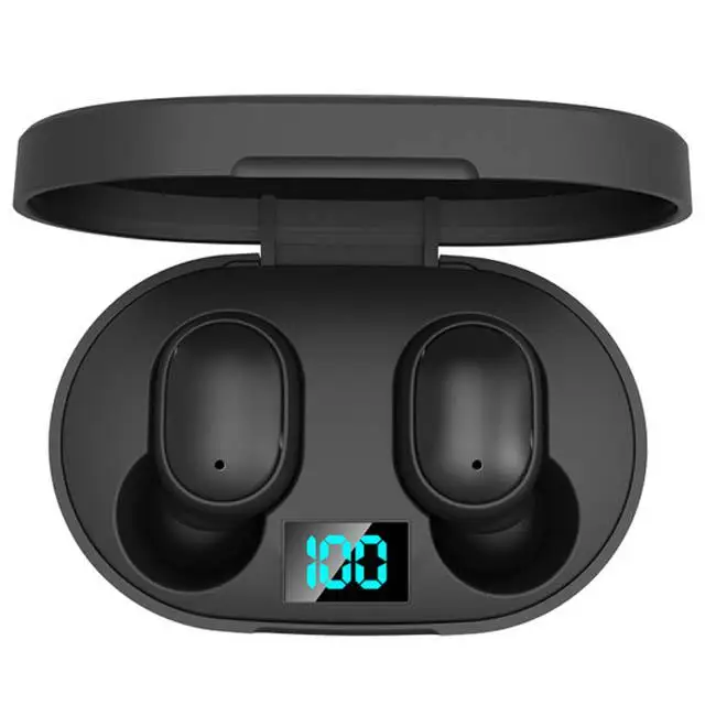 E6S TWS Беспроводные Bluetooth 5,0 наушники 6D стерео LED дисплей гарнитуры цифровой дисплей для iPhone Huawei Samsung d29