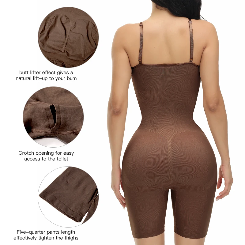 Open Bust Tummy Control Shape Wear Seamless Shapewear Mid-thigh Shapers Slimming Body Shaper Bodysuit Shapewear for Women