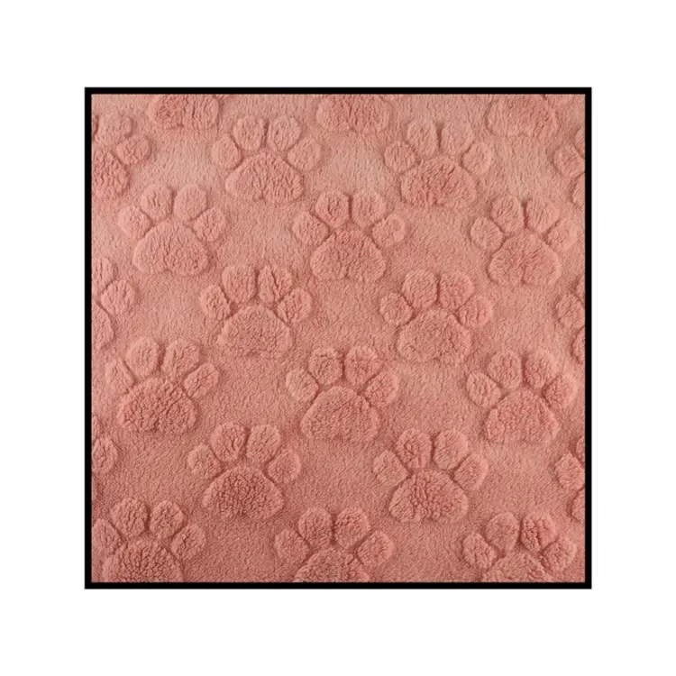 Wholesale polyester  cat paw printed luxury knit jacquard fabrics