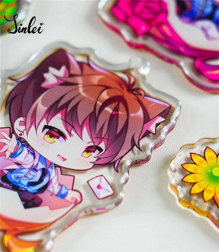 Jinlei 2024 Personalized  acrylic Keychain Factory Made Custom Design Cute Design Mini Acrylic Keychain