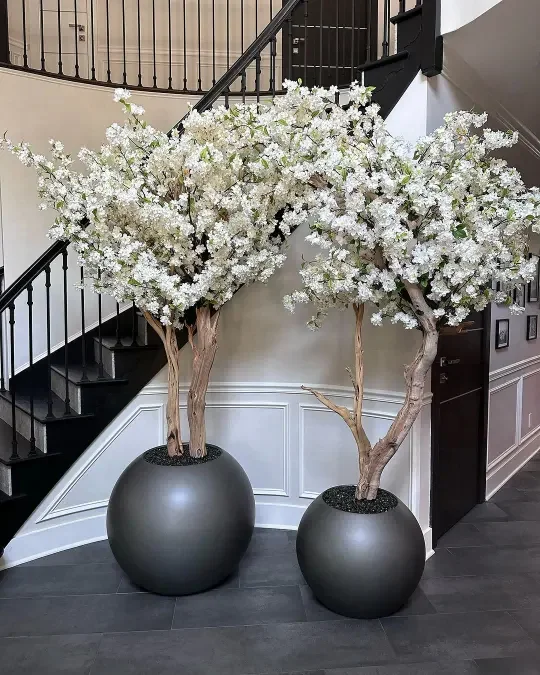 Tik Tok YouTube Instagram Latest Hot Sale Custom Made Pink White Artificial Cherry Blossom Tree For Home Indoor Decor