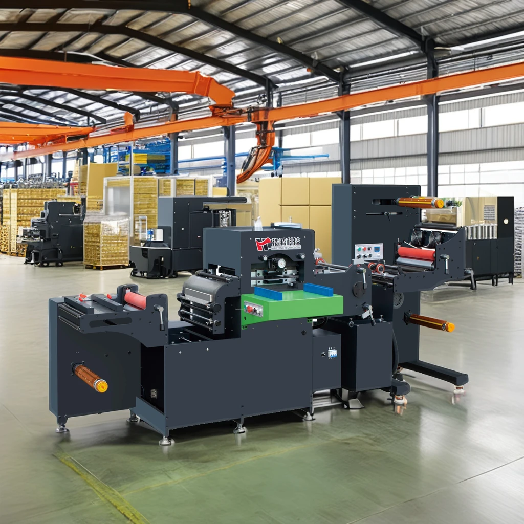 Automatic High-Speed Flat Bed Printed Label Die Cutting Machine New Roll to Roll Post-Press Equipment