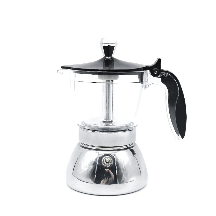 
China supplier custom 4/6cups stainless steel arabic coffee maker commercial coffee machine 