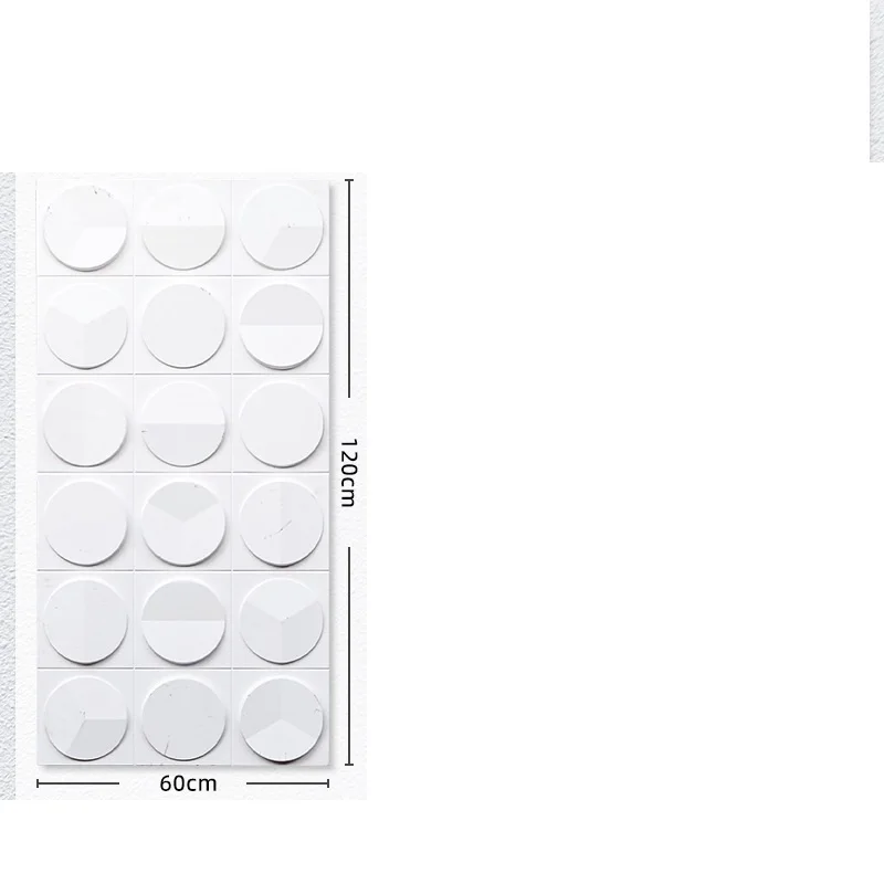 Lightweight Pu Cement Component Wall Decoration Partition Wall 3d Ceramic Tiles Easy To Install