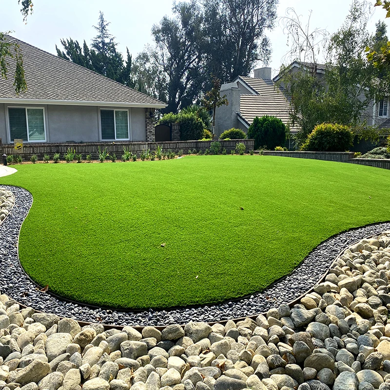 High Density 30mm Natural Garden Synthetic Artificial Grass Lawn