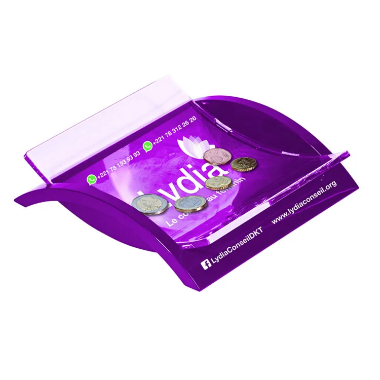 New 180*180 mm Promotion Customized  Full Color Printing  Plastic Change Tray /PS Cash Tray /Coin Tray-   ( Item No.HY200621)