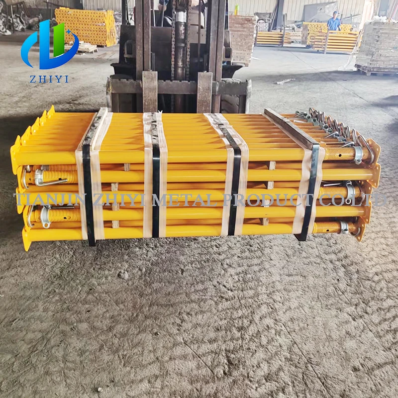 sleeve steel shoring jack adjustable height scaffolding Jack 6m horizontal structural pipe builders mason galvanized props