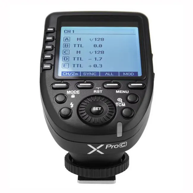 Godox Xpro-C E-TTL II Flash Trigger Transmitter 2.4G Wireless X System for Godox Outdoor and Studio Flashes