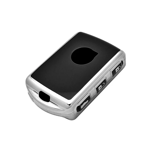 Hot Sale Tpu Silver edge Car Key Case Cover Protective For Volvo 2021 XC60 XC40 XC90 S60 S90 Protector Shell Keychain Auto