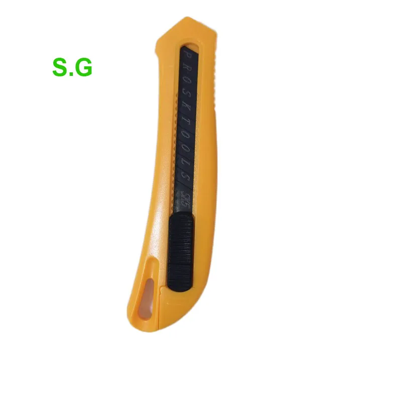 plastic handle body 18mm snap off blade electrician box cutter knife