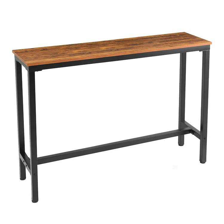 
Высококачественная гладкая мебель из нержавеющей стали MDF, винтажный барный стол, высокий стол для бистро 