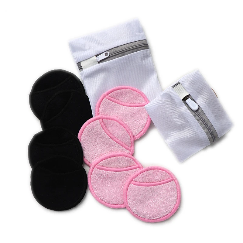 Reusable Makeup Remover Pads Cotton Zero Waste Make up Pads Organic Bamboo Makeup Remover Cleaning Face Washable Reusable Simple