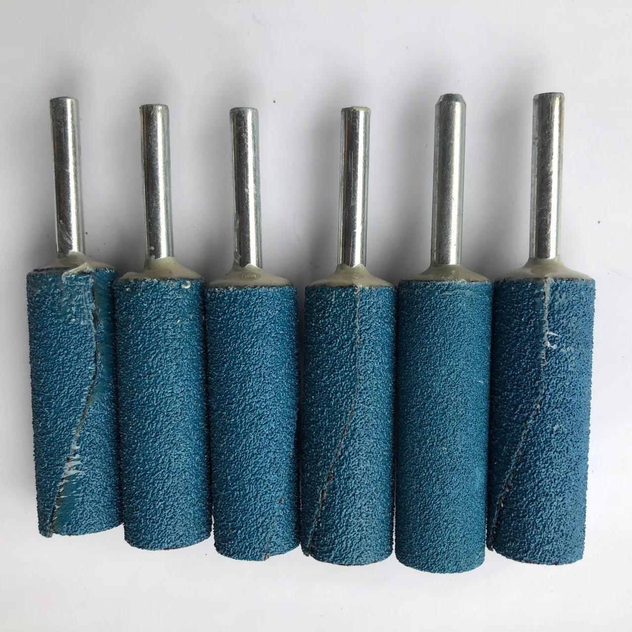 6mm shank abrasive mounted zirconium stone sand cloth grinding head  sandpaper roll with handle abrasive tool polishing