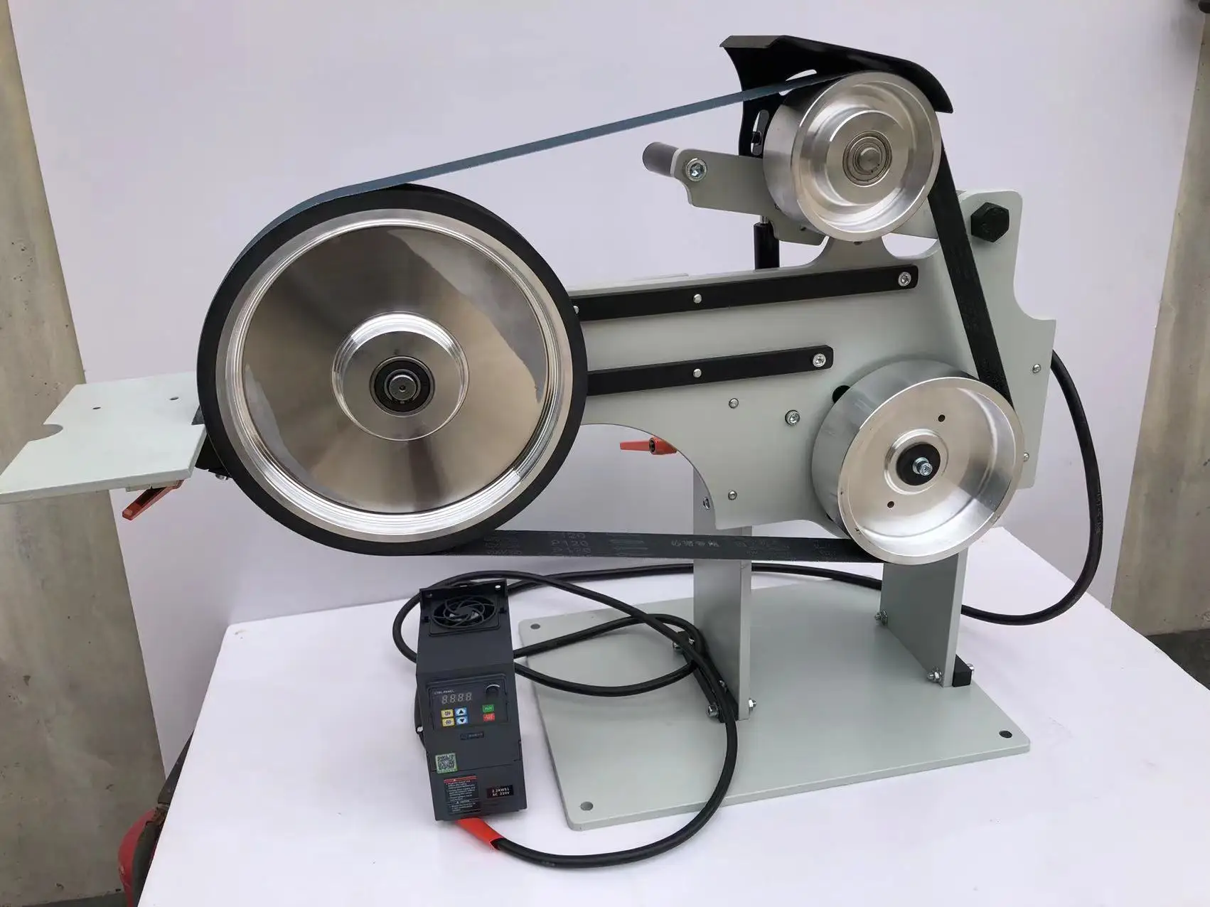 Multifunctional Metal Grinding Industrial Belt Grinder Sander for Knife Variable Speed