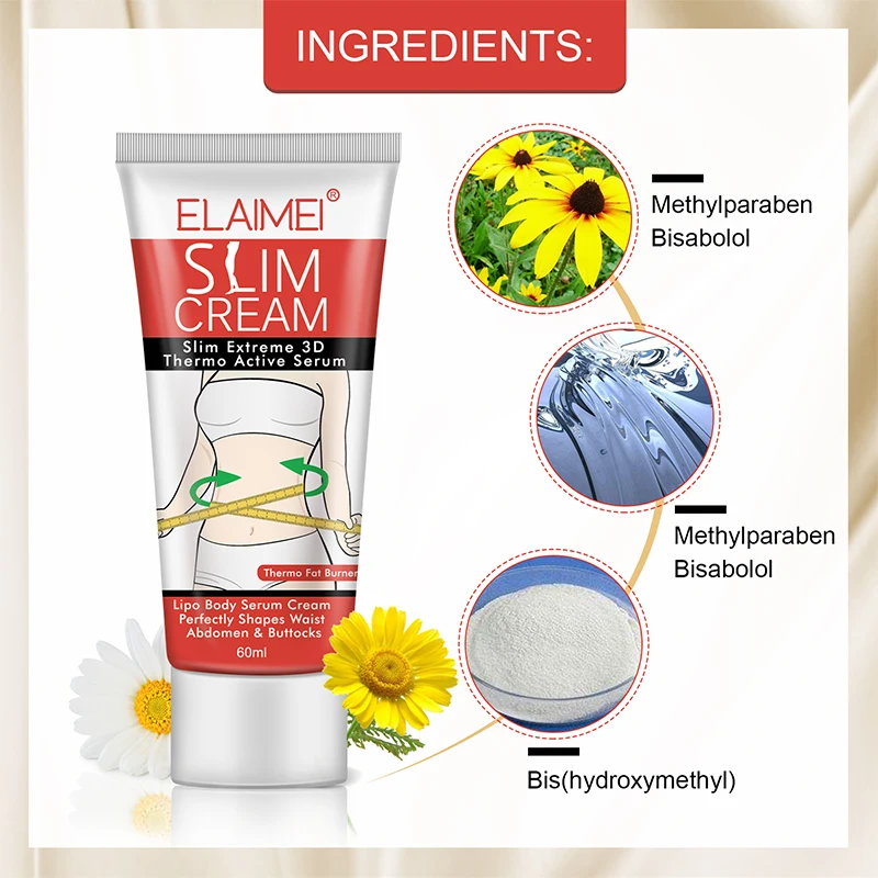 ELAIMEI Slimming Cream Body Care Firming Cream Anti Cellulite Fat Burner Weight Loss Treatment