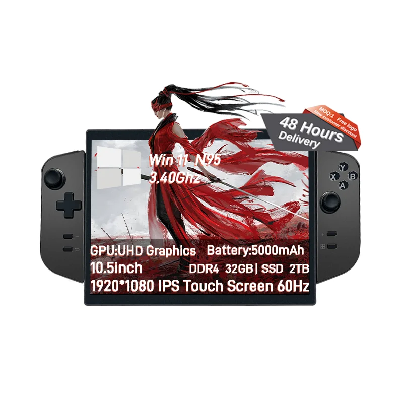 Wholesale Original N95 Win11 RAM 32GB SSD 1TB 10.5inch Touch Screen Tablet Pc Handheld Game Player laptops