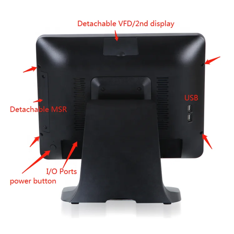 Capacitive touch screen pos system 15 Inch Touch Screen Windows Pos System Cash Register 15 Inch Pos Systems