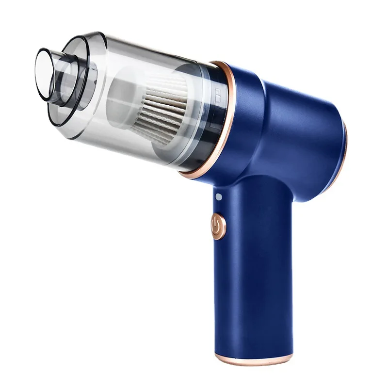 Portable handheld blowing and suction integrated car vacuum cleaner with light mini wireless car vacuum cleaner