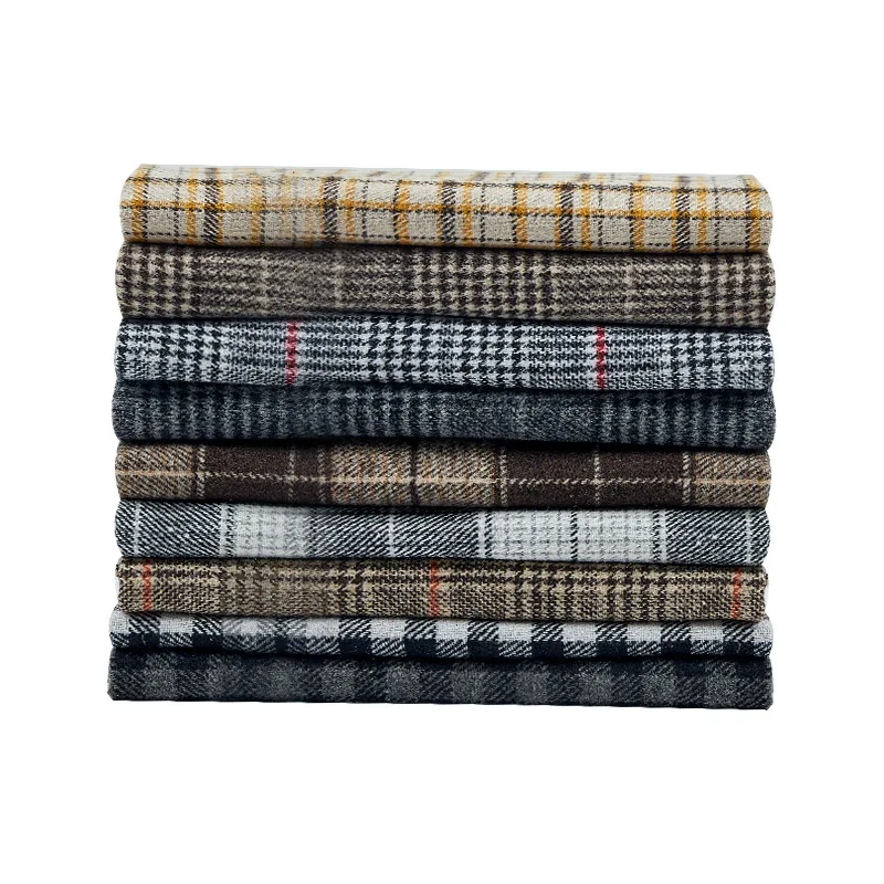 Wool fabric  100% wool Italian checked pattern mens suit trousers fabric top grade suit fabric