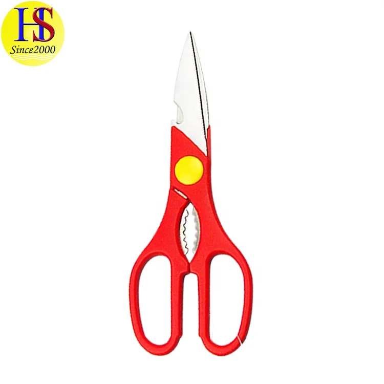 Multifunction Super Sharp Durable Stainless Steel Kitchen Food Pizza Scissors with Opener
