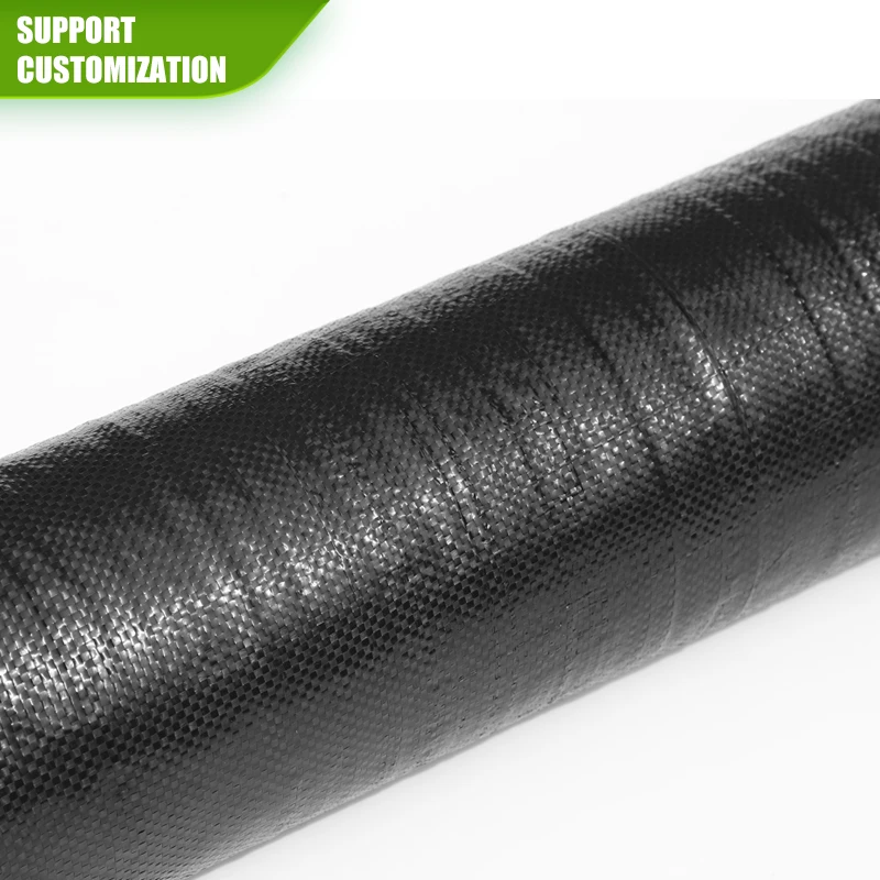 Green Plastic Mulch Control With Holes Nonwoven Weed Mat