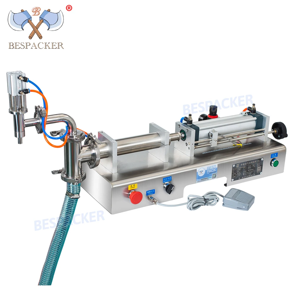 50-500ml Semiautomatic carbonated drink bottle filler liquid detergent filling machine