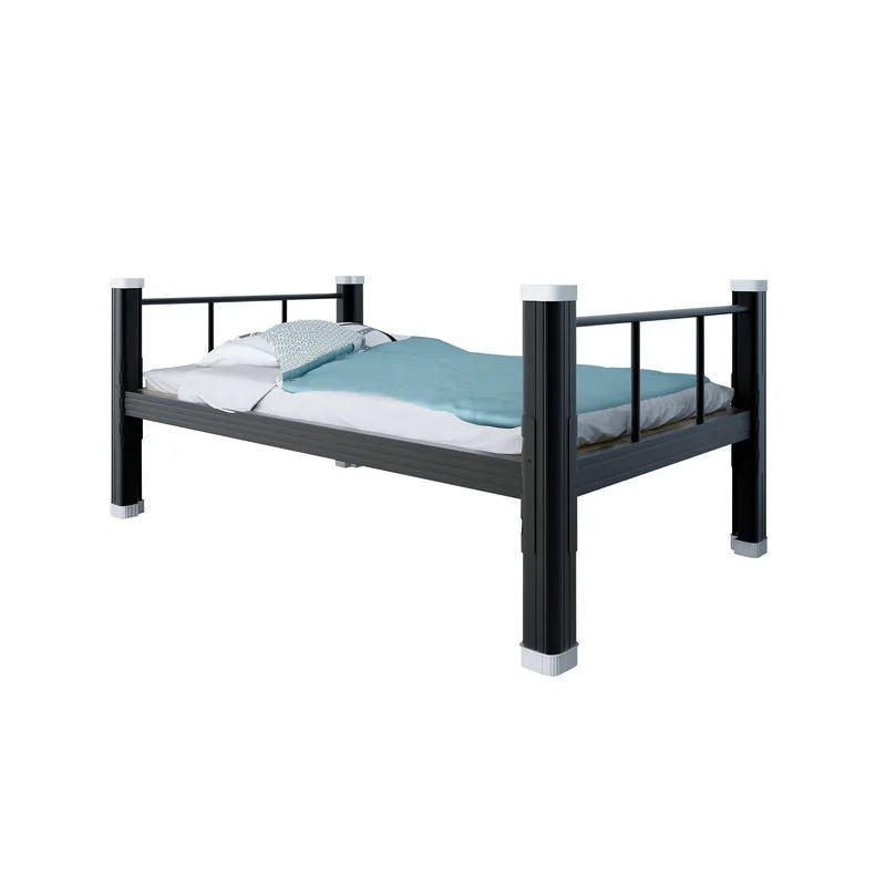 China Manufacture Metal Frame Furniture Steel Single Steel  Bed