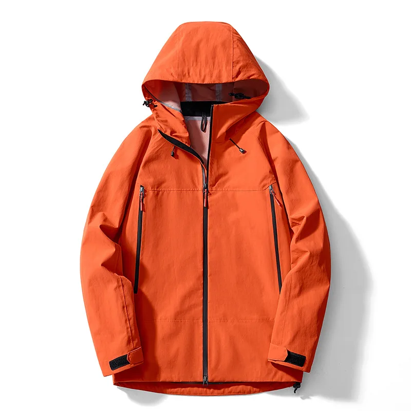 Unisex outdoor jacket spring and autumn thin windbreaker waterproof jacket mountaineering suits raincoat suit jacket waterproof