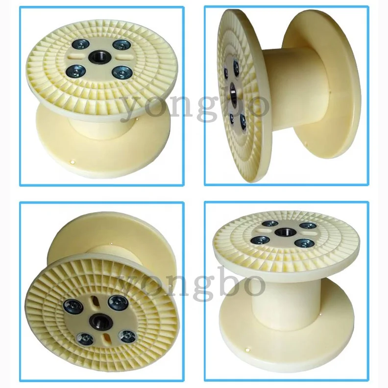 PN 300 Bobbin Copper Wire Cable Pay-Off Take-Up Increased Pipe Diameter ABS Material Plastic Injection Packaging