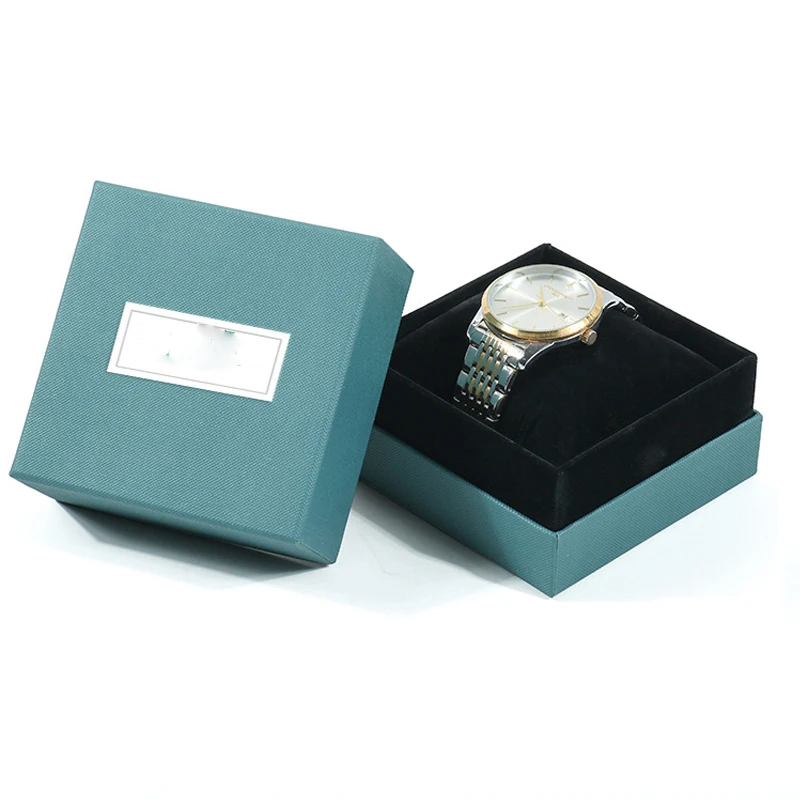 Sponge Pillow Watch Packaging Paper Mini Elegantgift Box with Lid Luxury Simple Design Cardboard White Elegant Gift Box 500 Set