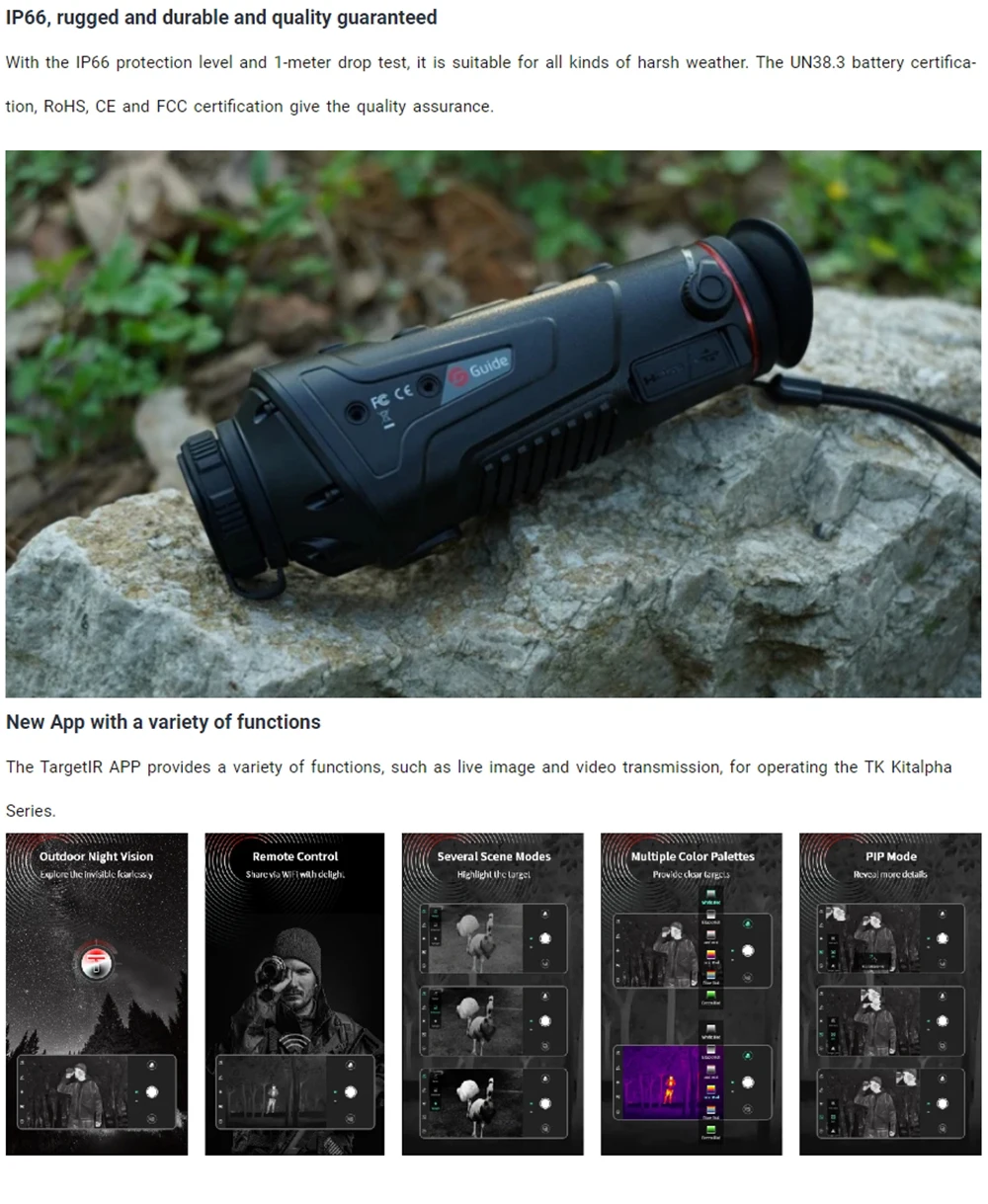 Guide TK631 Handheld Thermal Imaging Monocular For Hunting