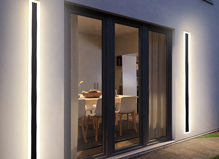 Modern linear washing background villa garden wall light Outdoor waterproof IP67 led wall lamp