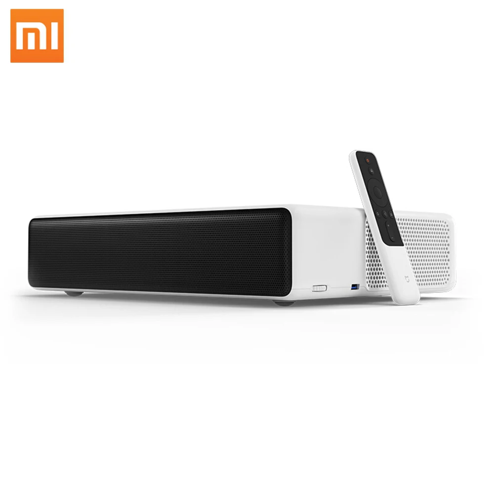Лазерный проектор Xiaomi Mi 1080p родное разрешение 4K поддержка MIUI TV четырехъядерный процессор ALPD 3 0 лазерный источник света 5000