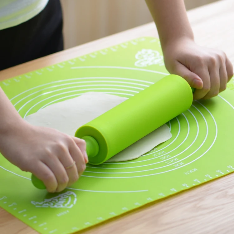 Nonstick Rolling Pin silicone for kitchen baking Pizza silicone rolling pin reusable