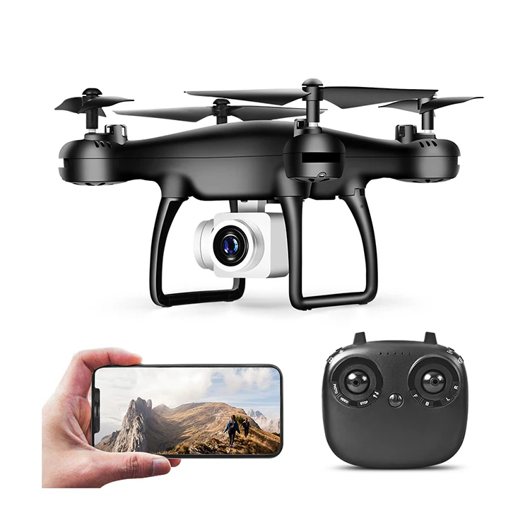 
1080P FPV Air Quadcopter Remote Control Aircraft Sensor 2.4G Long Distance RC Drone with HD Camera 