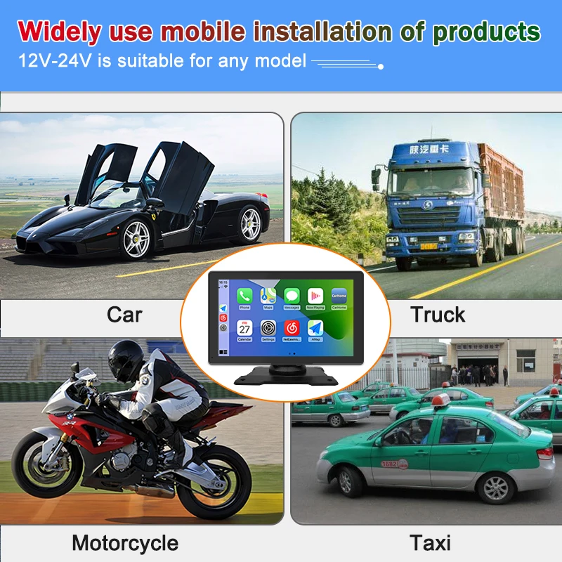 Car Mp5 Player 2.5D Touch Screen Car Radio Dvd Player Universal Navigation Portable Wireless Carplay