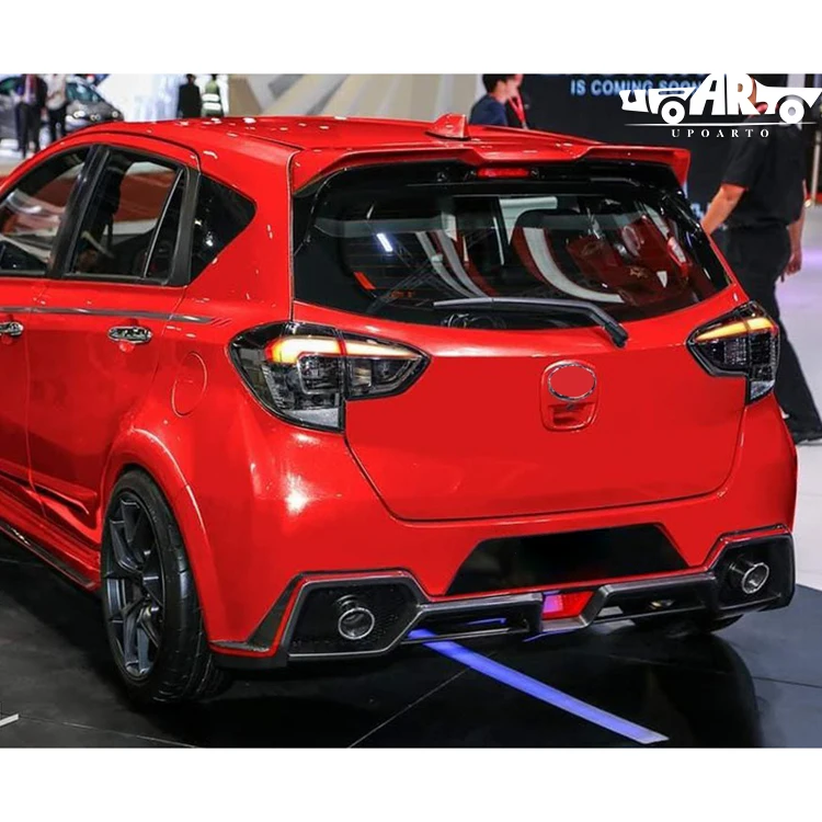 Manufacturer Wholesale ABS Plastic Carbon Fiber GT Style Wing Rear Roof Ducktail Spoiler For Perodua MYVI Gen3 2018 2019 2020