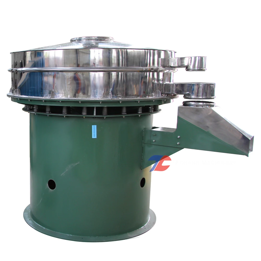 Carbon Steel Vibrating Screen Rice Powder Malt Flour Siftering Rotary Sieve Machine