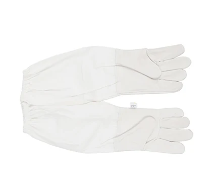 
 Заводская оптовая цена прочные пчеловодческие защитные вентилируемые хлопковые перчатки из овечьей кожи  