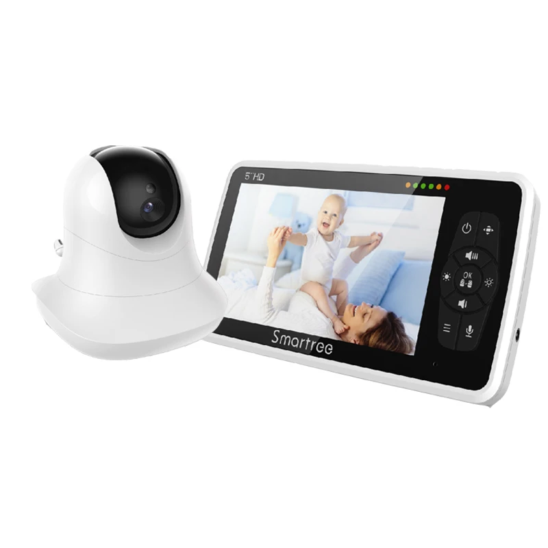 
2020 latest 5 inch 1080P pan/tilt Baby monitor, baby camera, baby monitor factory 