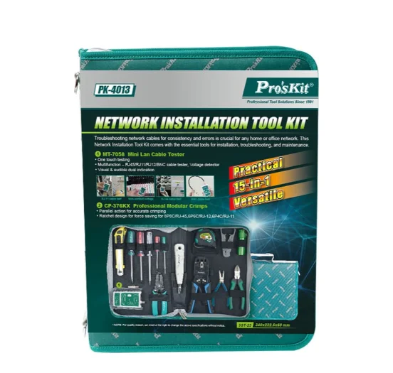 PK-4013 Network Installation Tool Kit for Network Installation Maintenance and Tester With MT-7031 and Cp-376kx in African
