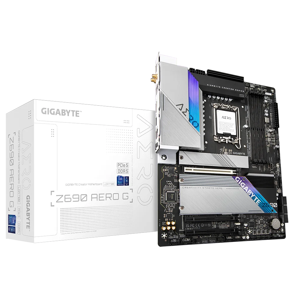 GIGABYTE INTEL Z690 AERO D   (rev. 1.0)ith Intel WiFi 6E AX210 Supports 12th Gen  Gaming Motherboard
