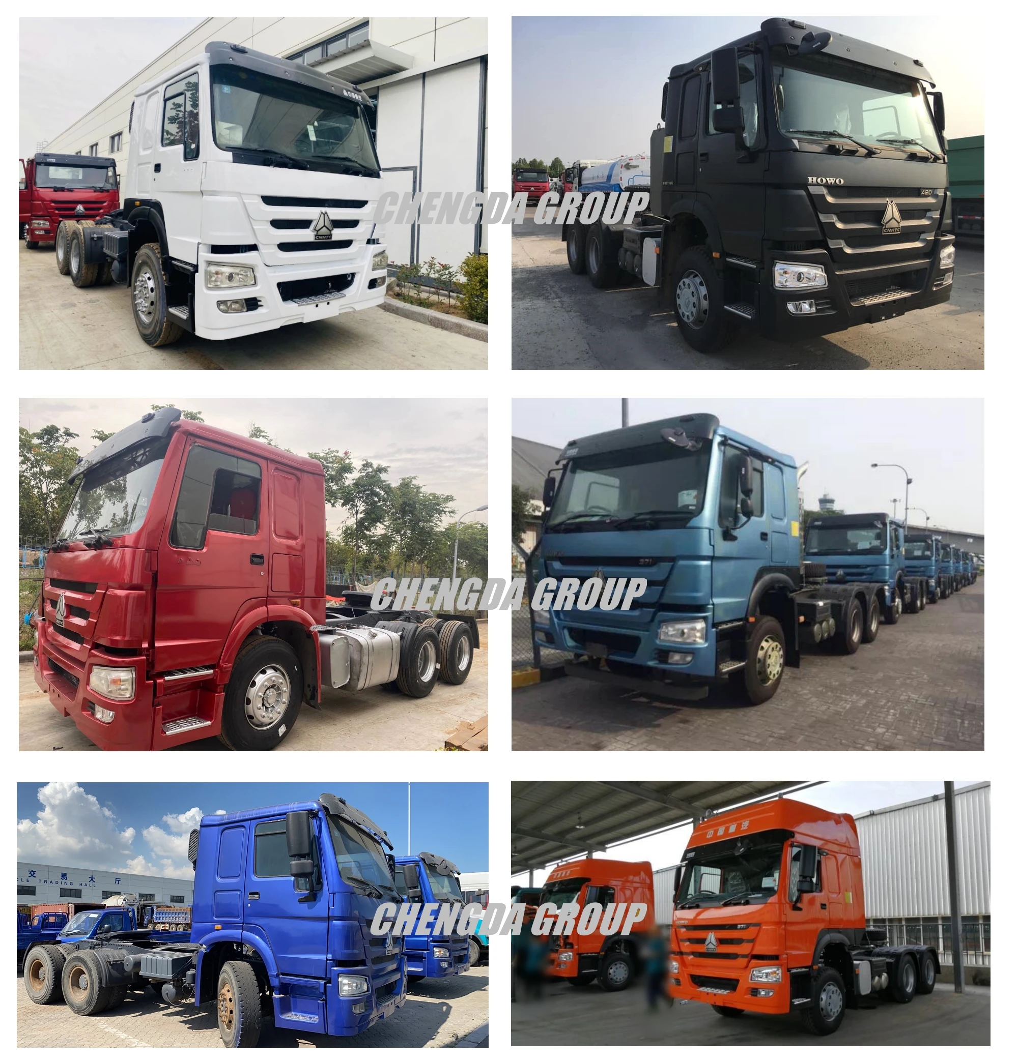 Новинка б/у тягач с дизельным двигателем HOWO LHD/RHD 6*4 приводной Тип euro 2/3 мощный буксировочный грузовик на