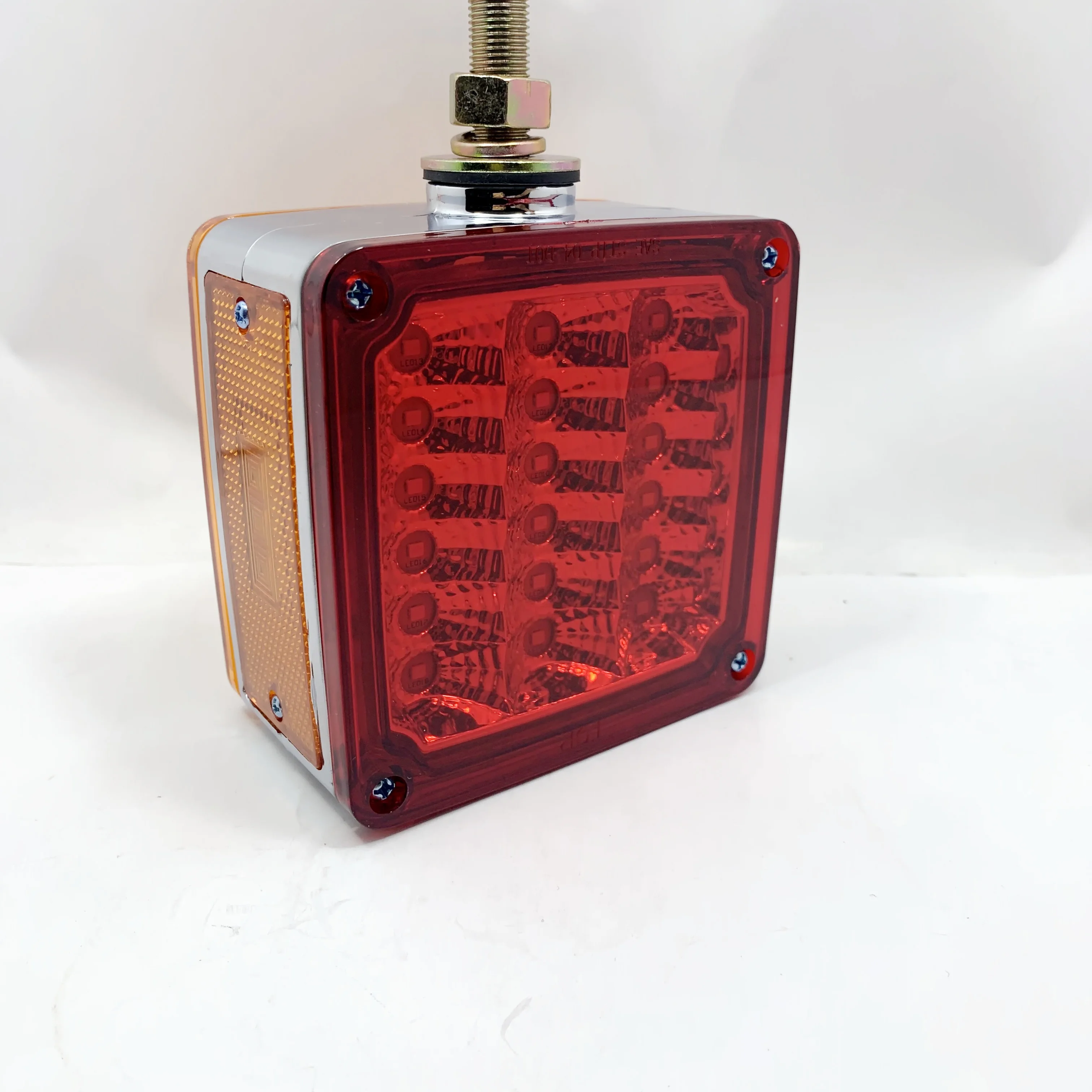 led freightliner teardrop sleeper side marker turn led lights w/chrome bezel for universal truck towing trailer RV bus etc