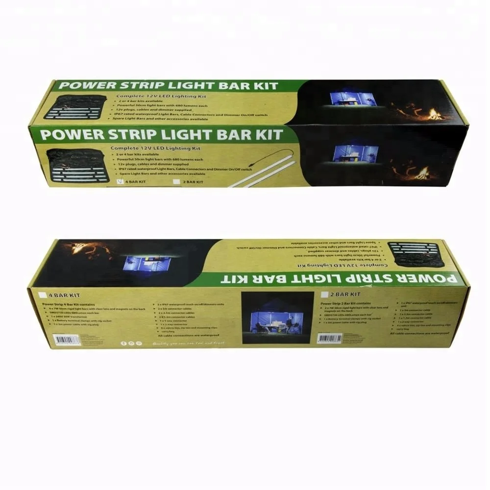 4 Bar Led Light Kits Led Strip Light Outdoor Tent Awning Led Camping Strip Light Kit