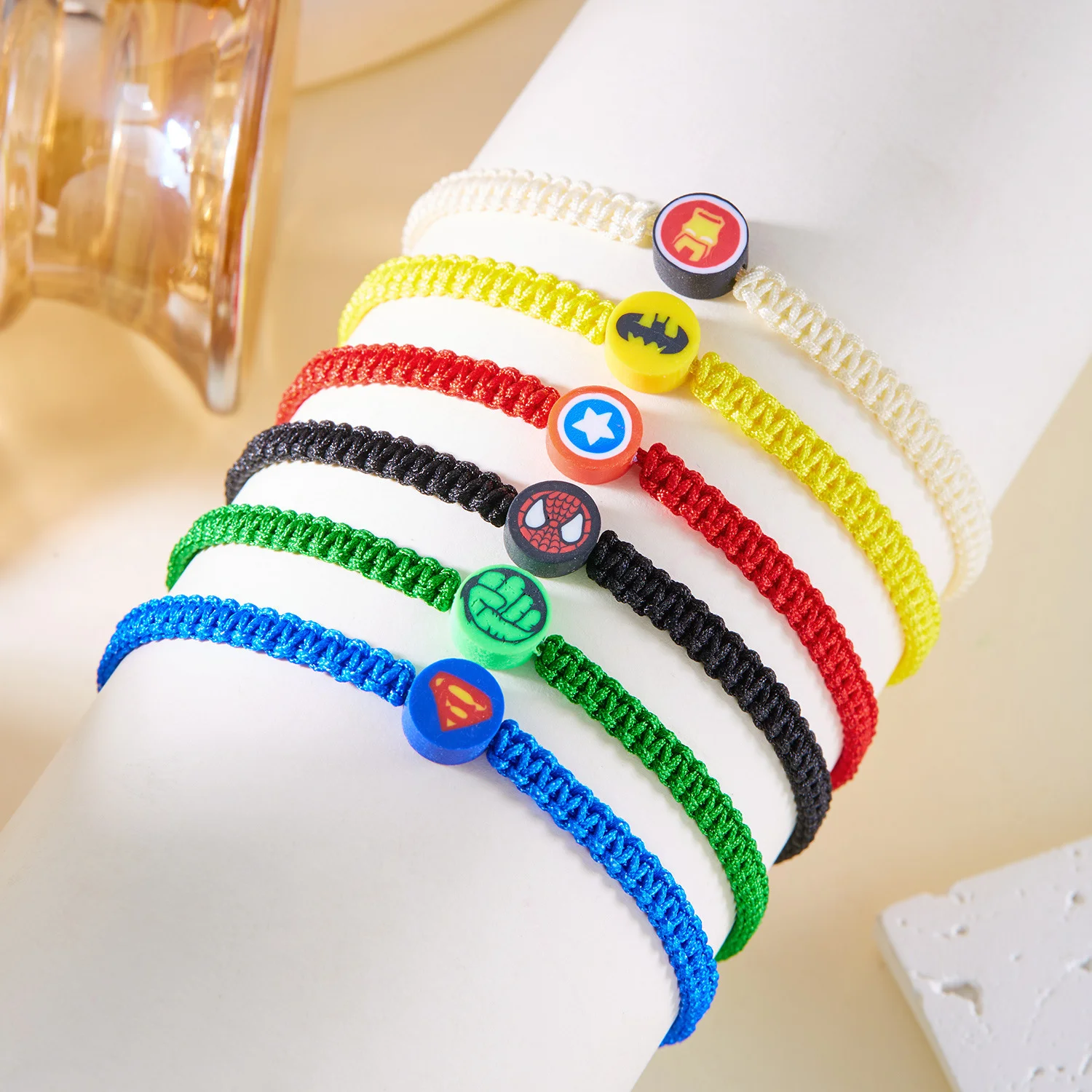 Модный Универсальный мягкий керамический плетеный браслет Marvel ручной работы