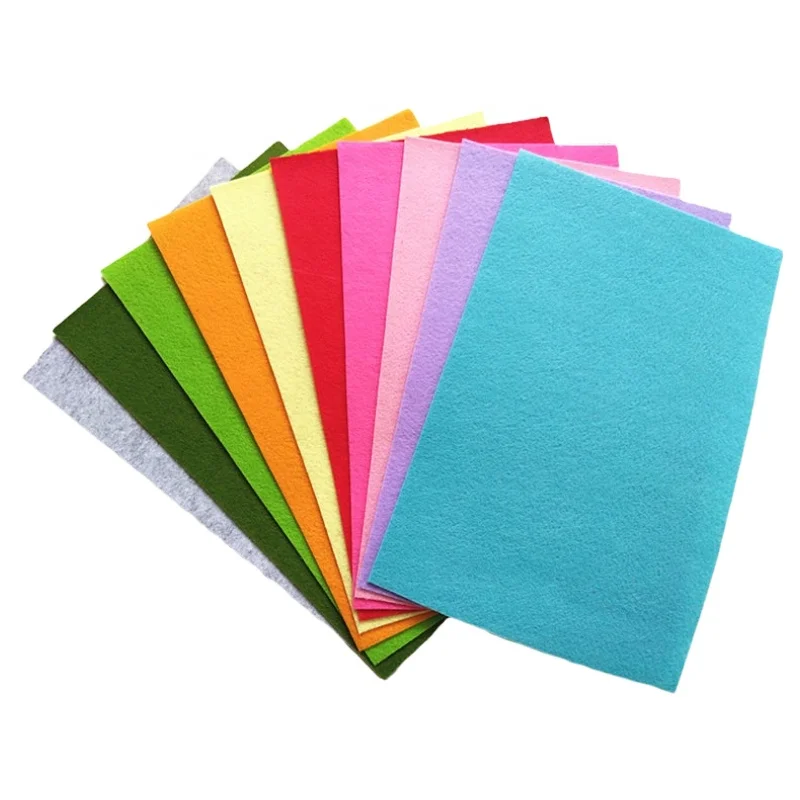 High Quality needle punched Non Woven fabric Colorful Felt 1-10mm Industrial Felt Polyester Felt Fabric Roll for DIY arts craft