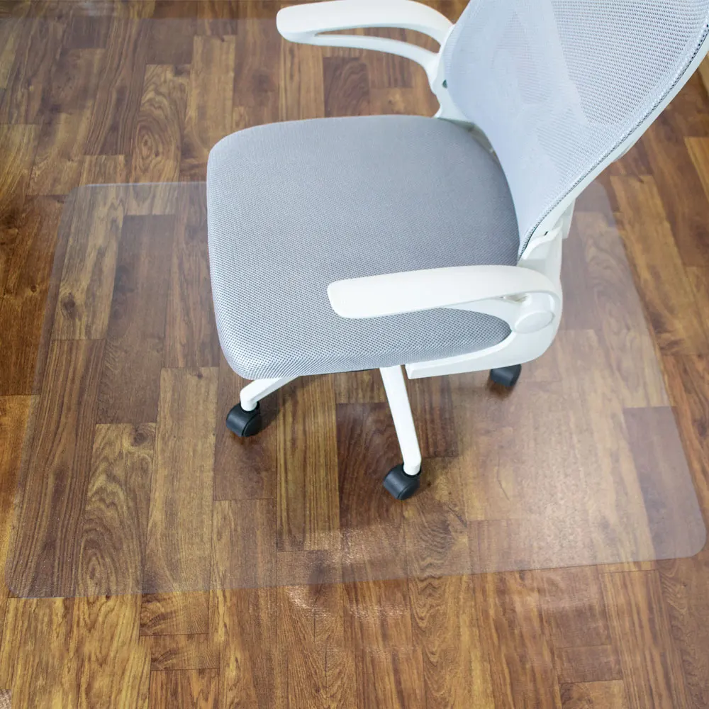 Home Office Anti Slip Under Desk Mat Floor Pvc Protector Rug Hardwood Hard Floor Rectangle Chair Mat