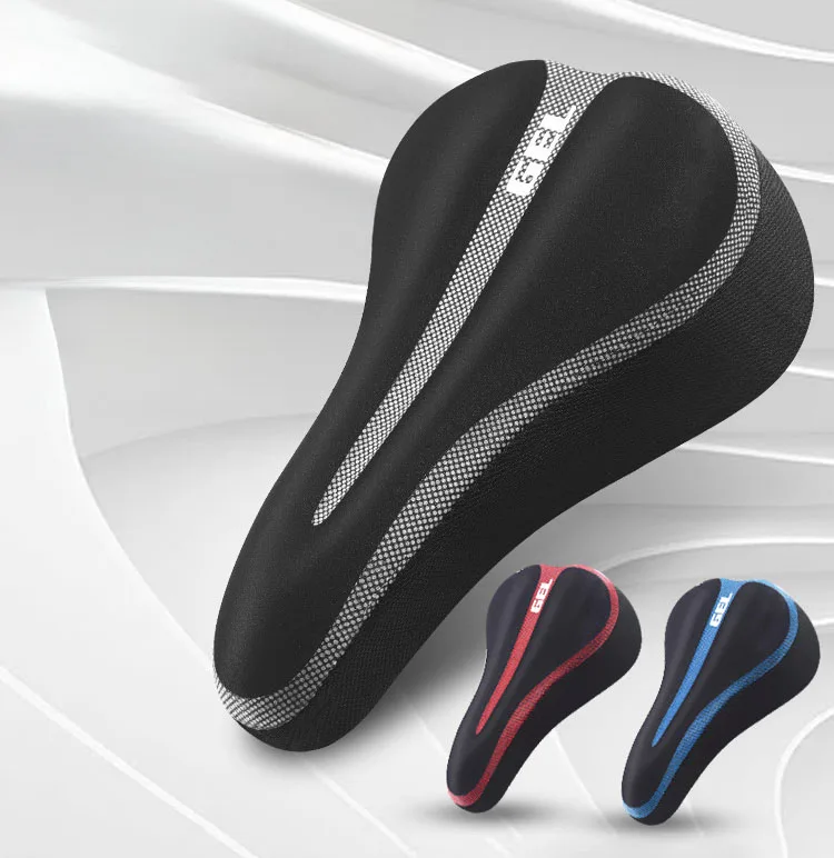 Most Comfortable Exercise Bike Seat Cushion Cover Gel Bike Seat Cover Padded Bicycle Saddle Covers for Women And  Men
