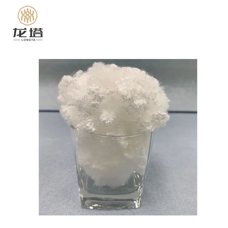 Factory Siliconized Hollow Conjugated Fiber Polyester Filling For Pillows Stuffed Toy Recycled Functional Polyester Staple Fiber
